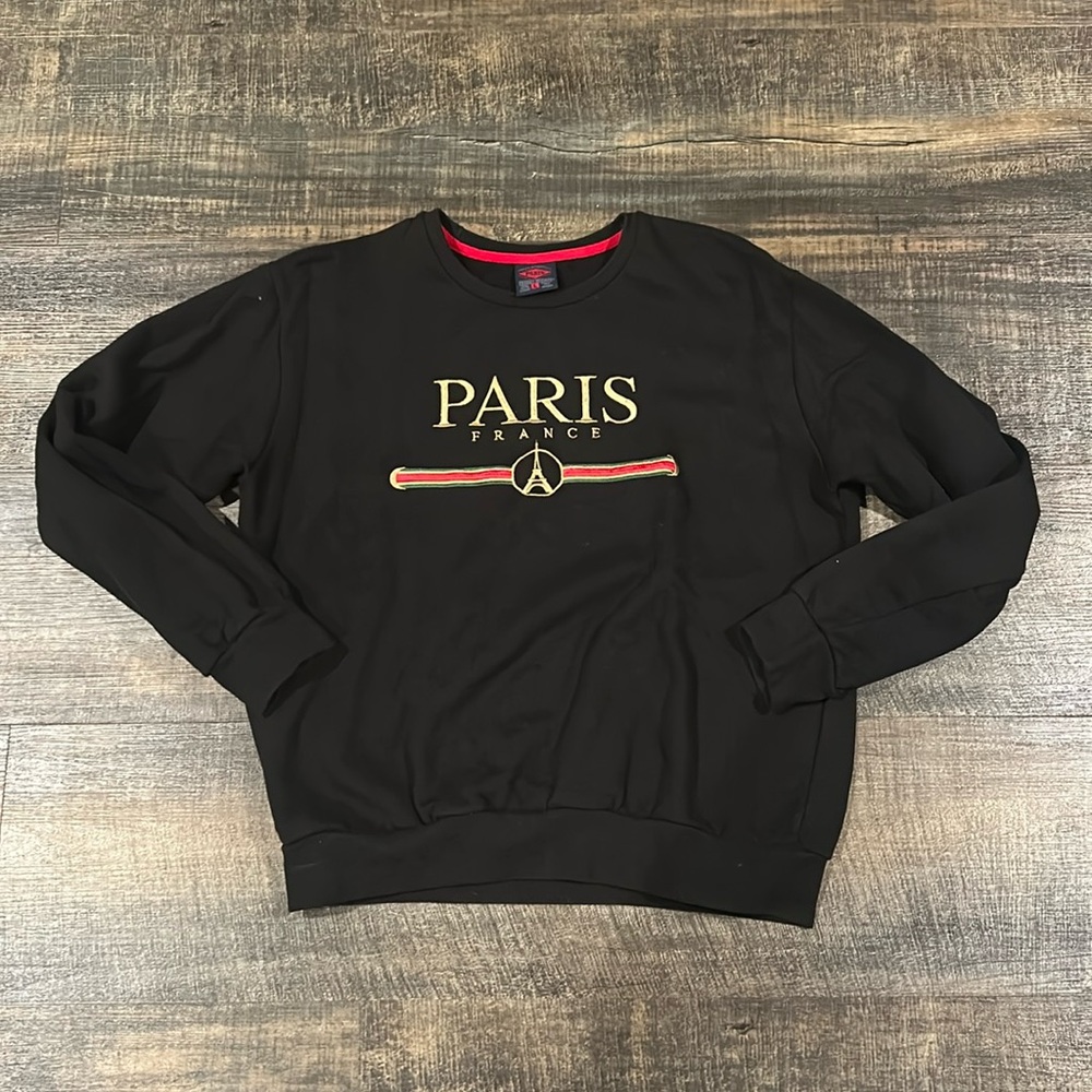 Paris France crewneck sweatshirt Sz L